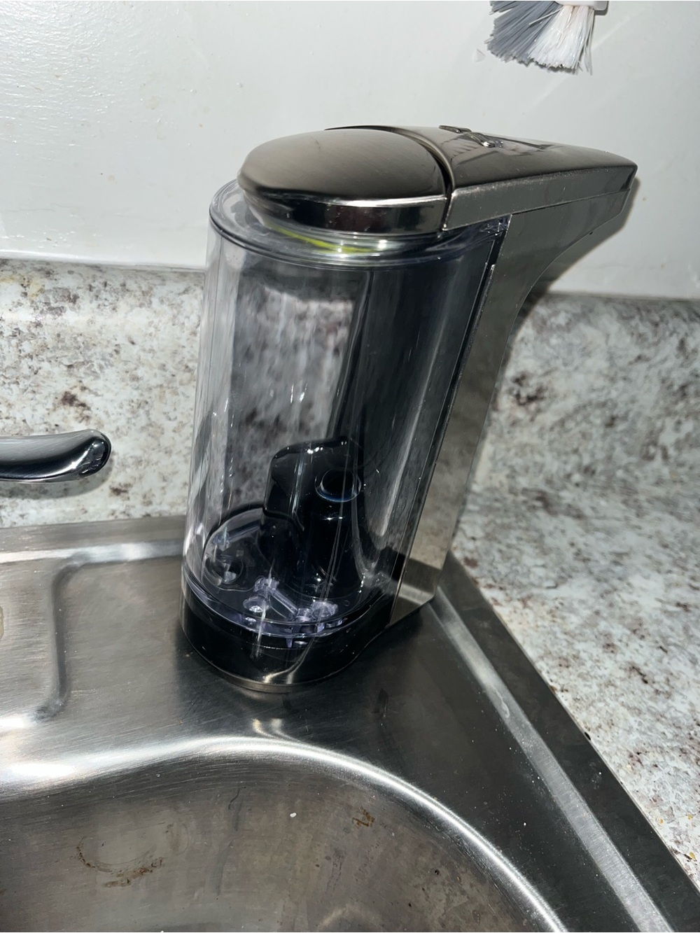 simplehuman Brushed Nickel Touchless 8 oz. Sensor Soap Dispenser - Picture 3 of 7